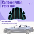 thumbnail image 2 of Black Window Pillar Posts Door Trim Piano Cover, Fit For Mazda 6 Atenza 2014-2020, Exterior Door Window Pillar Posts 10 Pcs-14-20, 2 of 6