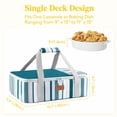 thumbnail image 5 of Norcho Insulated Single Decker Casserole Carrier, Hot/Cold Food, Lasagna Holder for Potluck/Picnic, Fits 9"x13" Dish, Green, 5 of 8