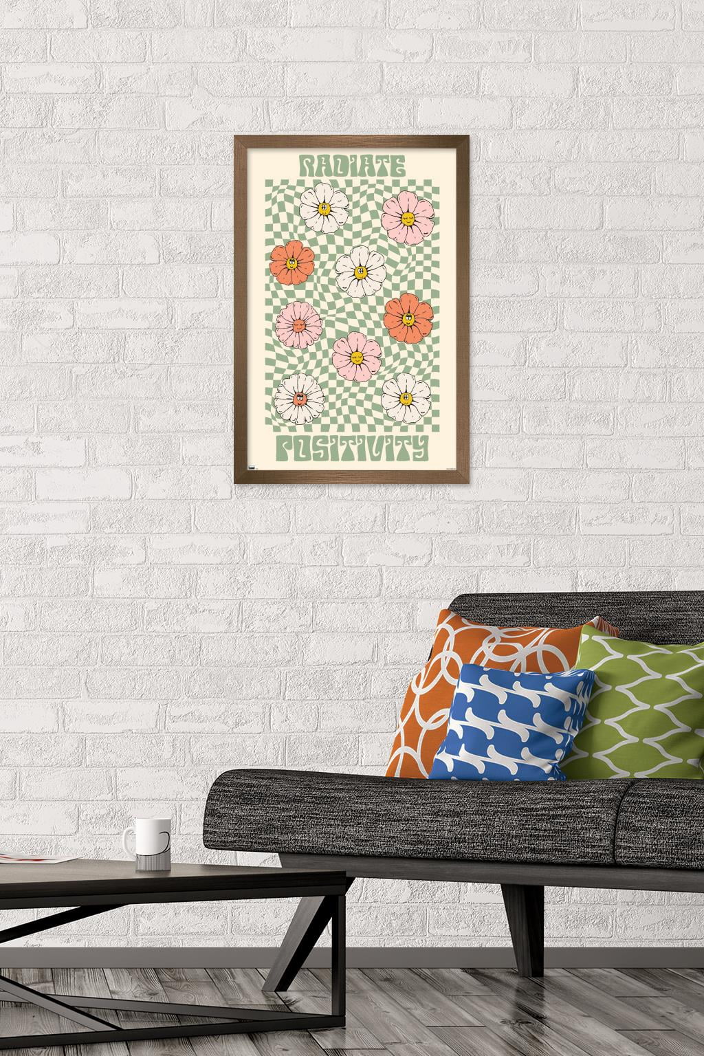 Radiate Positivity Wall Poster, 14.725" x 22.375" Framed