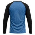 thumbnail image 4 of Fnnxeal Mens T-Shirts Casual Fall Winter Fashion Crew Neck Long Sleeve Blue Shirts for Men Size 2XL, 4 of 4