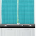 thumbnail image 1 of Stripes Kitchen Curtains, Nautical Themed Pattern of Simplistic Wavy Lines Symmetrical Maritime, Two Panels Drapes with Rod Pocket Room Decor, 55" X 45", Sea Blue Seafoam White, by Ambesonne, 1 of 1