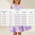 thumbnail image 3 of OVAFBAU Girls Dresses Summer Outfits Floral Print Sleeveless Sundress A Line Beach Cotton Sundress, 3 of 5