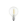 thumbnail image 1 of Bombillas LED G40, luz blanca cálida de 0,6 W para casquillos de base de tornillo E12, bombilla de filamento LED para decoración de patio interior y exterior. Afortunado Sencillez, 1 of 4