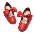 thumbnail image 5 of DREAM PAIRS Girls Mary Jane Dress Shoes Front Bow Ballerina Flats for Wedding, Party, Christmas, 5 of 6