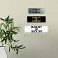 thumbnail image 3 of Signs ByLITA Standard Clock Off Or Clock Out Sign (Brushed Silver) - Small, 3 of 6