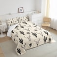 thumbnail image 3 of Feelyou Western Cactus Plant Full Size Comforter Sets for Kids, Tribal Sheep Skeleton Bedding Comforter Set, Bohemian Theme Bedding Sets, Super Cozy Room Decor, 3 Pieces, 3 of 8