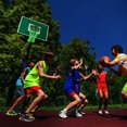 thumbnail image 3 of Nightlight Basketball Net Nylon Glowing Basketball Hoop Rim Net 12 Loops Standard Size Glowing Basketball Net Sun Powered, 3 of 8