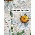 thumbnail image 5 of Outdoor Pillow Covers Throws Watercolor White Daisy Floral,Waterproof Pillow Cases Pack of 2 Pastoral Plant on Farm Wood Grain,Durable Cushion Cover Pillowcase for Patio Balcony Couch Garden, 5 of 7