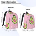 thumbnail image 4 of Daiia Cute Avocado Vintage Canvas Backpack for Men and Women ,Hiking Backpack,Travel Laptop Bag for School,Large Capacity Backpack, 4 of 8