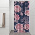 thumbnail image 2 of Pioneer Flower Floral Print Pattern Shower Curtain 36"x72" ,Bathroom Decorative Shower Curtains Set with 12 Hooks,Modern Waterproof Washable Shower Curtain, 2 of 6