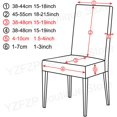 thumbnail image 3 of Funda elástica para silla de tamaño Universal, cubierta para asiento de casa, grande, barata, para sala de estar, comedor en casa, 3 of 4