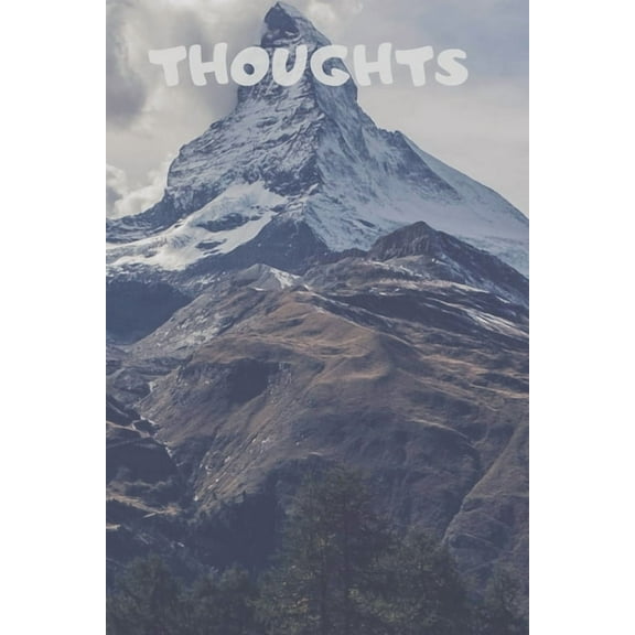 Thoughts: 90 Pages of 6 X 9 Inch White Numbered Pages No Lines (Paperback)