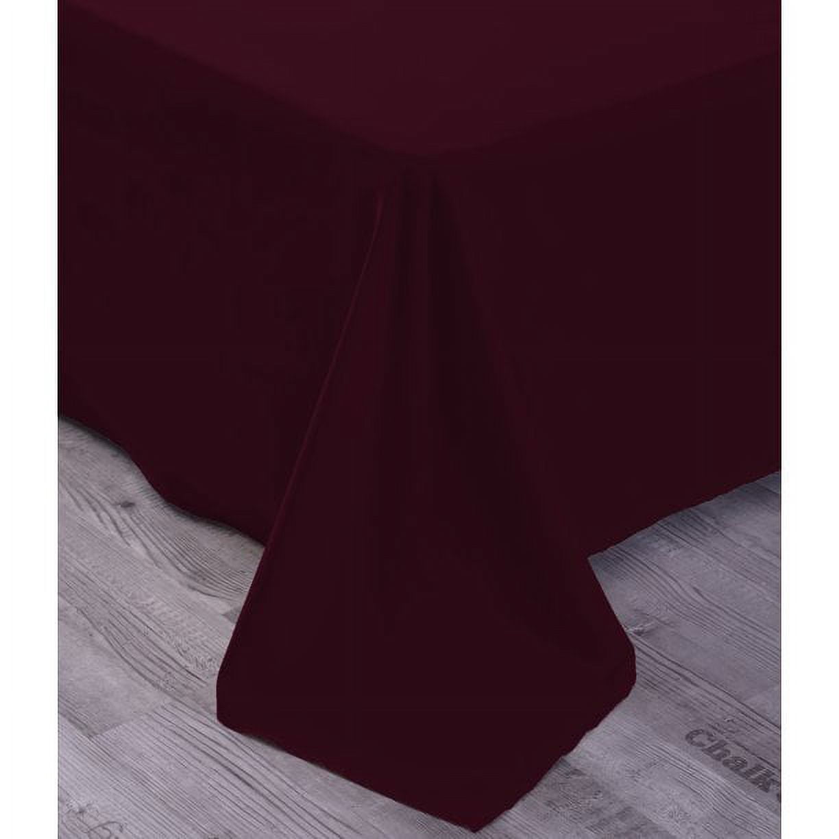 The Season Essentials Wrinkle Free Sheet Sets with Deep Pockets & Stain Resistant, 4 pc, 1800 Thread Count Based – Eggplant, King