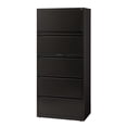 thumbnail image 2 of Scranton & Co 30" 5-Drawer Modern Metal Lateral Filing Cabinet in Black, 2 of 7