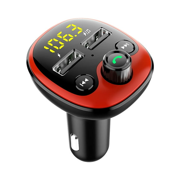 Bluetooth Fm Transmitter for Car with Charger Bluetooth Fm Transmitter for Car,Bluetooth Car Adapter with Dual Usb Charging Car Charger Mp3 Player Support & Usb Disk,Hands Free Calling