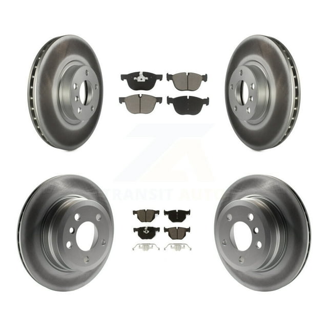 Transit Auto Front Rear Coated Disc Brake Rotors and Ceramic Pads Kit for Car BMW X5 X6 KGC-100622