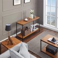 thumbnail image 5 of Pemberly Row Wood Console Table with Storage Shelf in Oak Brown, 5 of 6