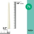 BOLSIUS Ivory Taper Candles Bulk Case of 2 Packs = Total 200 Candles
