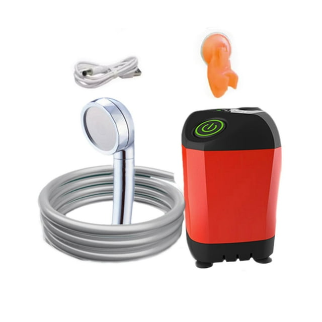 S SERENABLE Douche Portable Alimentée par Pile Douche de Camping pour Voyage Plage Dortoir avec Affichage de la Température