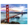 thumbnail image 2 of Golden Gate à San Francisco - Impression sur Toile Pont de Mer, 2 of 3