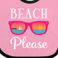 thumbnail image 4 of Inktastic Beach Please Sunglasses Gift Girls Baby Bib, 4 of 4