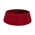 thumbnail image 2 of Knitted Christmas Tree Skirt Collar, Cable Knit Christmas Tree Skirt Xmas Tree Stand Base Cover Rustic Handmade Tree Ring Tree Skirt for Artificial Trees Christmas Farmhouse Home Decor (Red), 2 of 8