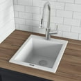 thumbnail image 6 of Ruvati Drop-in Topmount Granite Composite Single Bowl Kitchen Sink - Arctic White, 6 of 9