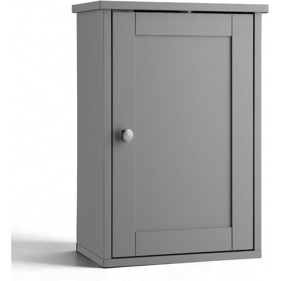 Grey Wall Mounted Medicine Cabinet, Bath Storage