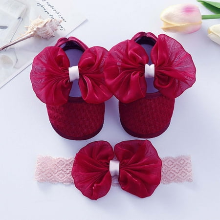 

Bnwani Childs Shoes Casual Shoes Infant Girl Shoes Toddler Boys Non-Slip Soft-Soled Shoes Wine Size 0-3 M