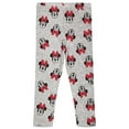 thumbnail image 3 of Disney Minnie Mouse Toddler Girls Graphic T-Shirt and Leggings Outfit Set Fiery Red 2T, 3 of 5