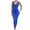 Blue, variant on Women's Sleeveless Bodycon V Neck Tank Long Rompers Athletic Workout Jumpsuits Playsuit Clubwear