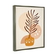 thumbnail image 4 of Stupell Industries Geometric Boho Botanical Botanical & Floral Painting Gray Floater Framed Canvas Art Print Wall Art, 17 x 21, 4 of 10