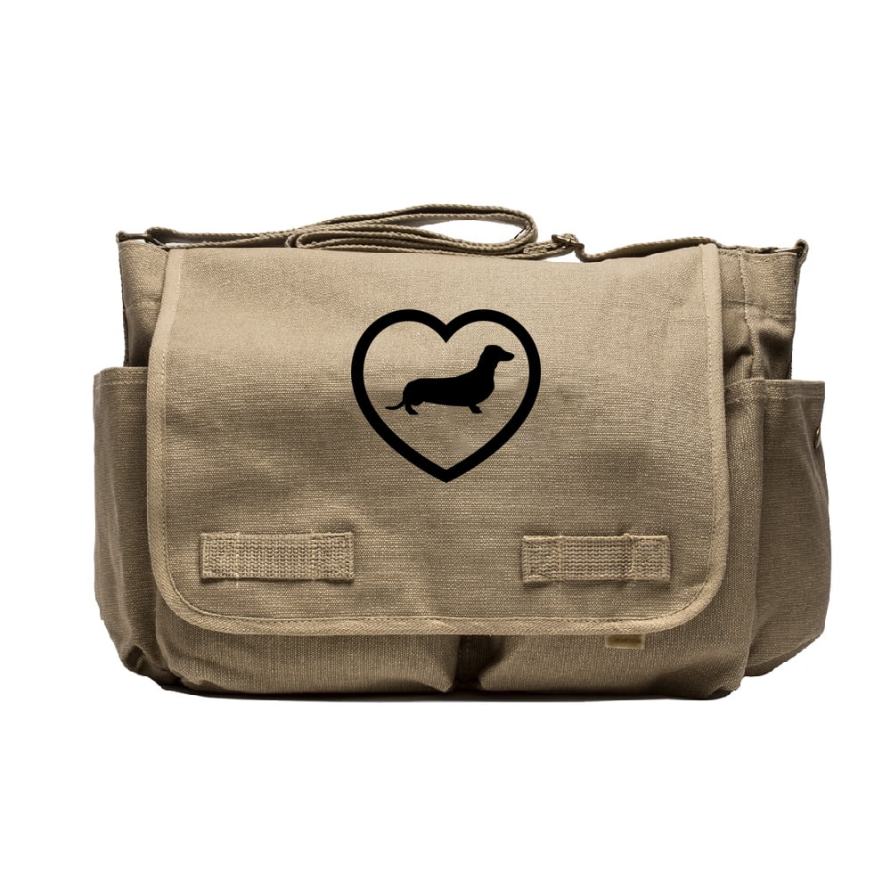 Olive /& Black Show me what you got Heavyweight Canvas Messenger Shoulder Bag