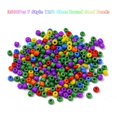 thumbnail image 6 of 1 box 3500pcs 7 style 12/0 Glass Round Seed Beads Opaque Colours Baking Paint Round Hole Beads Small Craft Beads for DIY Jewelry Making Mixed color 2mm Hole: 1mm 500pcs/style, 6 of 8