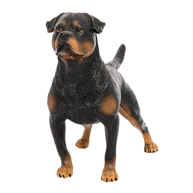 Dog Figurines Figurine Rottweiler Toys Realistic Figures Animals