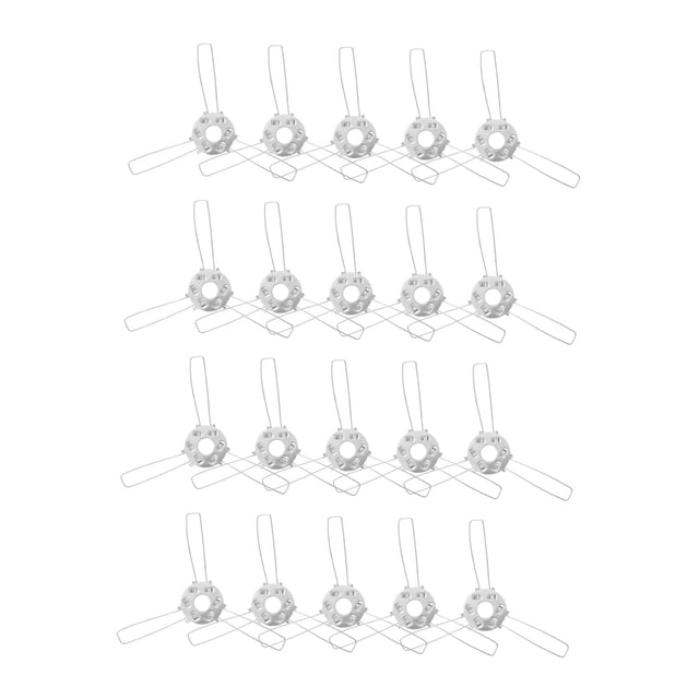 20 clips de resorte para pantallas de lámpara, adaptadores para pantallas de luz, fijación DIY, hierro para lámparas 120 mm