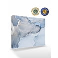 thumbnail image 2 of Marble Blue Wall Art for Living Room,Canvas Picture Wall Decor for Bathroom Bedroom,Modern Abstract Ink Painting Luxury Painting Artwork for Office Kitchen Hallway Dining Room Home Decor 16"x20", 2 of 8