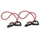 thumbnail image 2 of 2 piezas de cuerda de yoga roja para ejercicios de estiramiento de pecho, bandas de resistencia expansoras multifuncionales, herramientas de dominadas elásticas con mango, 2 of 7