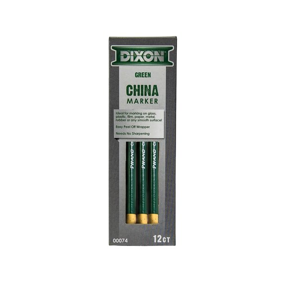 Dixon Phano Bold Tip China Markers Green Dozen (00074) X00074