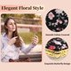 thumbnail image 2 of Unique Bargains Floral Heart-Shaped Compact Mirror - Mini Pocket Mirror for Purse Black, 2 of 6