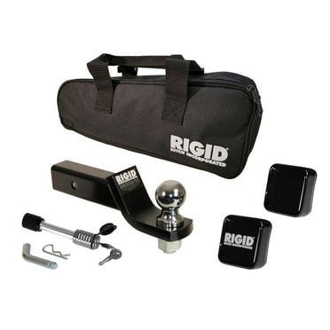 Rigid Hitch Class III 2" Ball Mount Kit Loaded with 2-5/16" Ball, Hitch Lock and Storage Bag - 2" Drop