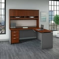 thumbnail image 6 of Series C 72W Sit to Stand L Shaped Desk Office Suite in Hansen Cherry, 6 of 8