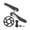 Black, variant on Single Crankset 34T Narrow Wide Tooth Outline 24mm Empty Rod Aluminum Handle Arms For 68/73mm Bottom Parentheses