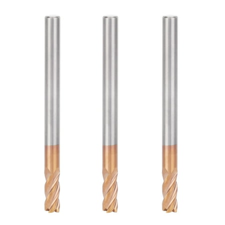 

2024 Big sale 3Pcs 4 Fultes End Mill Tungsten Steel CNC Cutting Tool Industrial Supplies 4 x 50 x 4T