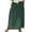 Dark Green, variant on Women's Casual Plus Size Maxi Skirts High Waist, Pleated, A-Line, with Pockets, Ideal for Travel and Various Occasions