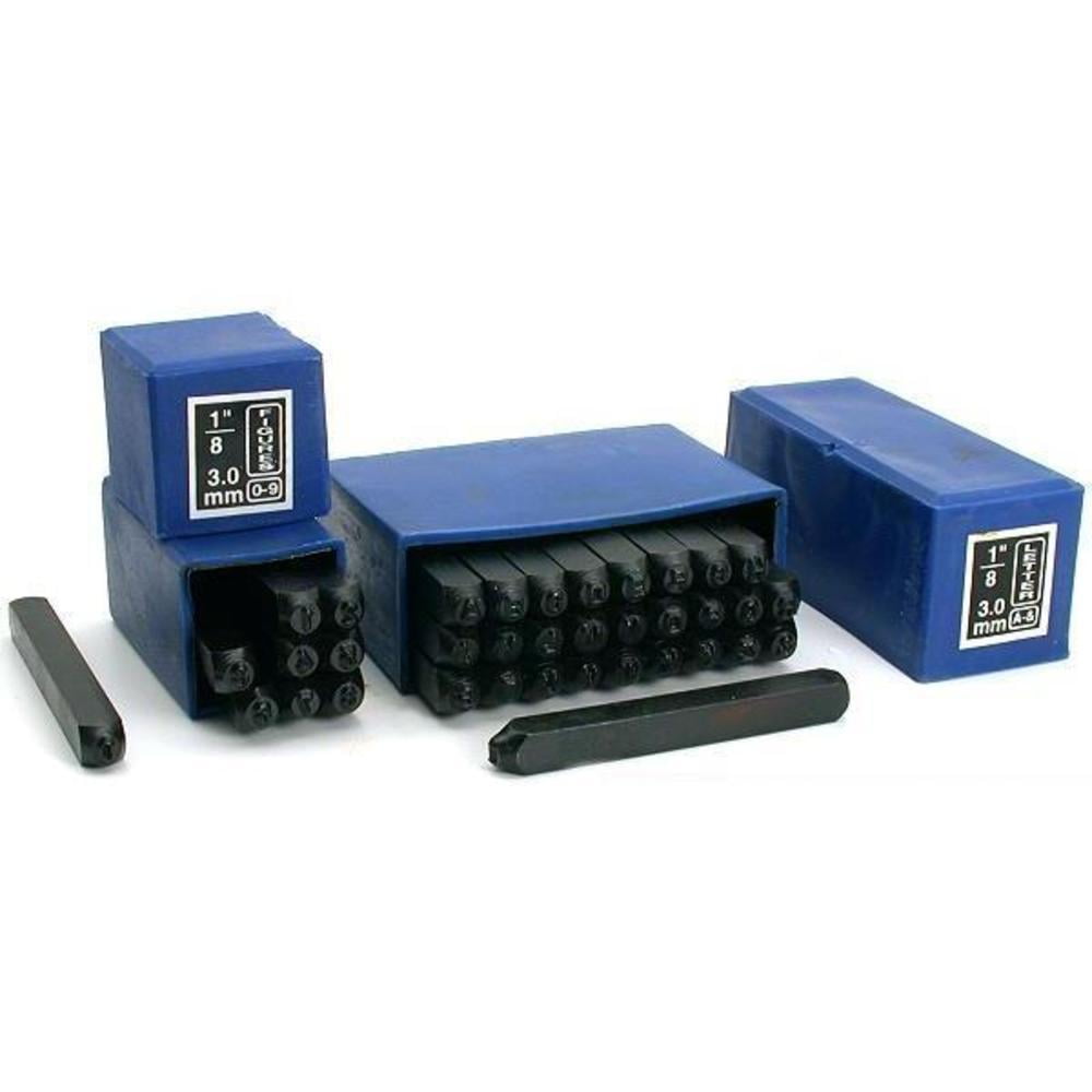 36 Letter & Number Punches 1/8" Metal Stamp Numbers Die Stamping