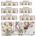 thumbnail image 2 of Valance Curtains for Kitchen Windows Easter Watercolor Egg Cute Rabbit Rod Pocket Valance Spring Tulip Floral Leaves Short Window Curtain Topper for Bedroom Living Room Bathroom 42x12in,1&nbsp;Panel, 2 of 9