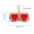 thumbnail image 2 of Elegante Soporte Para Anteojos De Cuero Pu, Bolsa Para Gafas De Sol, Linda Bolsa De Almacenamiento De Gafas De Dibujos Animados Con Gancho Para Viajes, Compras, Playa Methold AP006521-05, 2 of 6