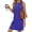 Blue, variant on Fantaslook Tank Dresses for Women Crewneck Sleeveless Mini Sundresses Casual Summer Split Dress