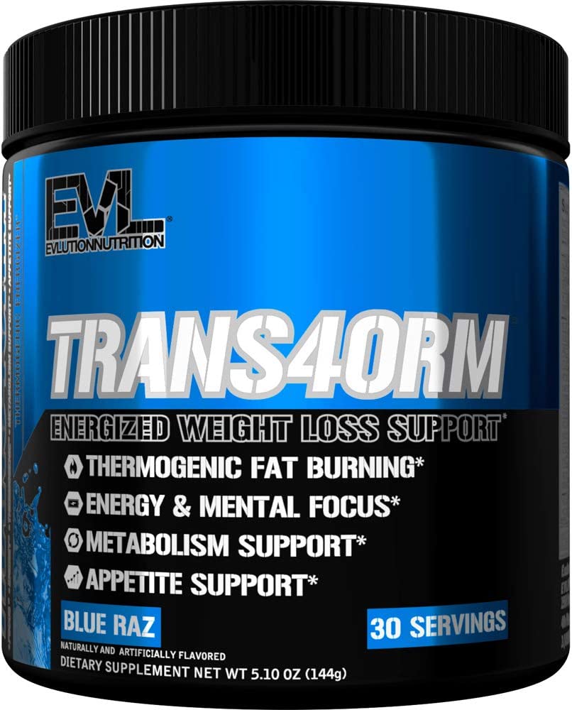 EVLution Nutrition Trans4orm Weight Loss Powder Thermogenic Fat